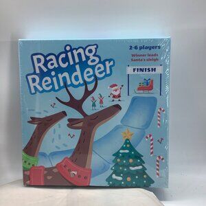 HOPES Racing Reindeer Board Game 3-6 Player Family Game Night Winter Christmas